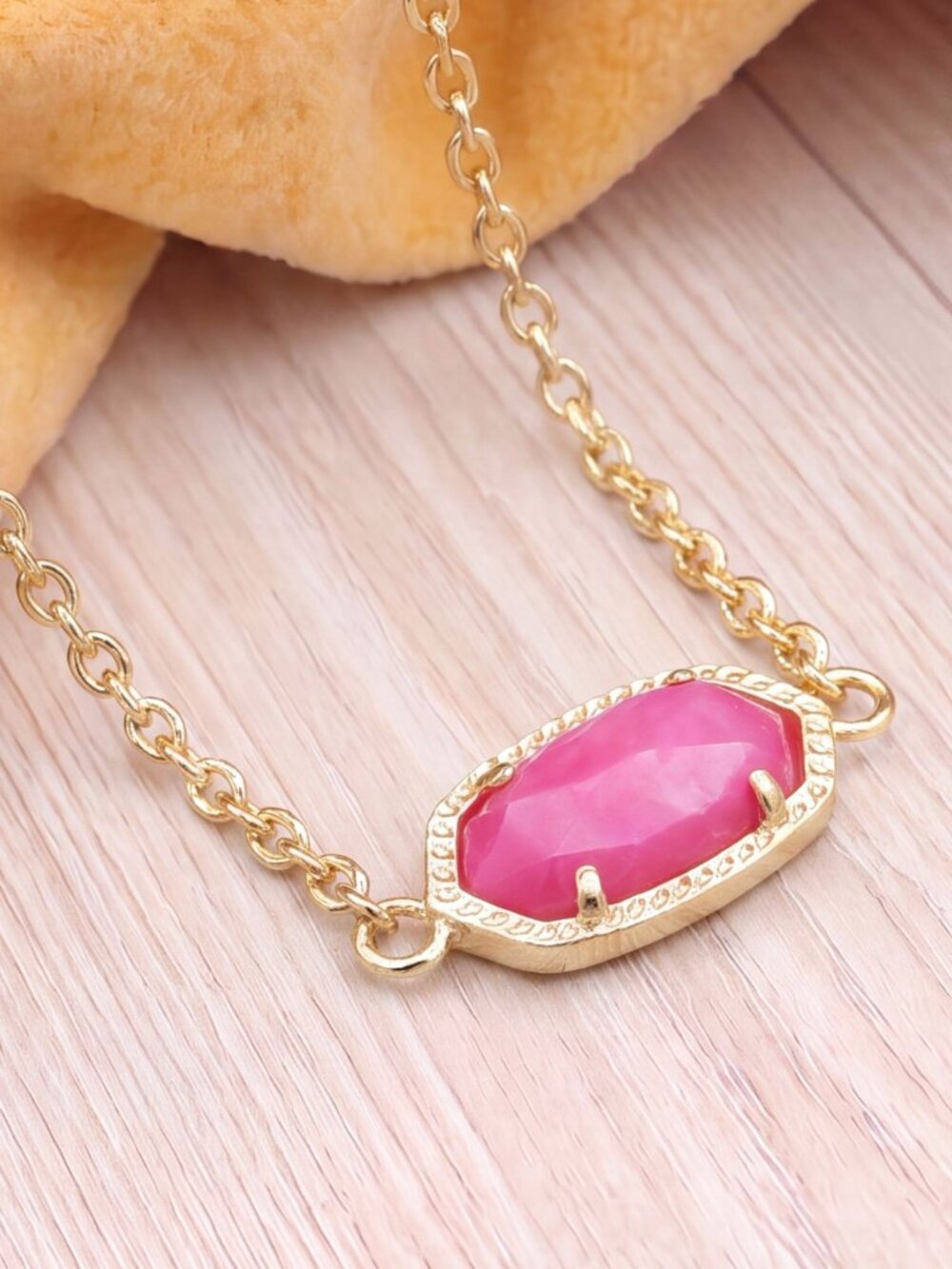 Kendra Scott Elaina Gold Adjustable Chain Bracelet Gold NEW - Picture 2 of 2